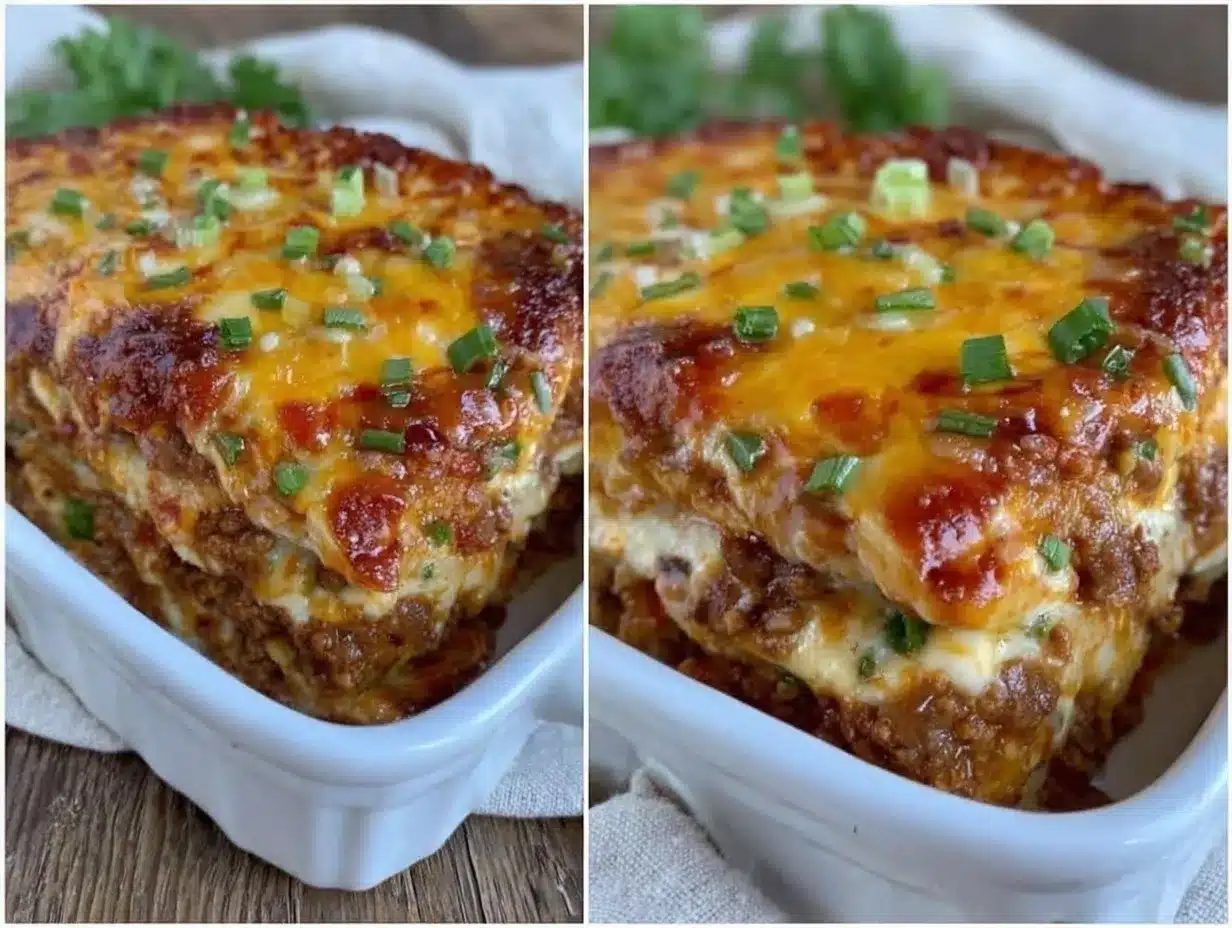 beef and cheese enchilada casserole preparation steps