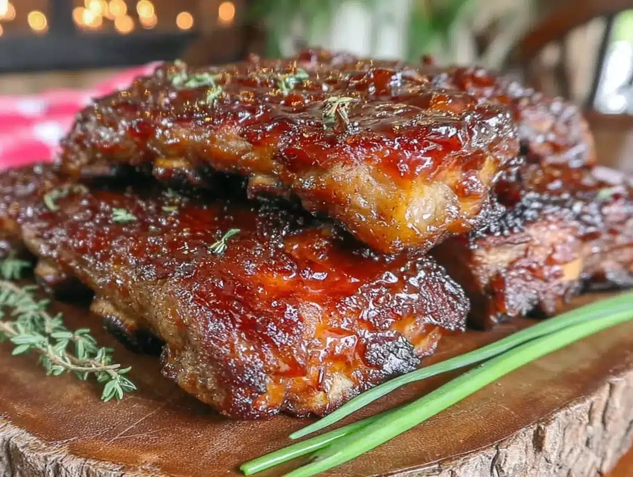 bourbon honey glazed pork ribs preparation steps