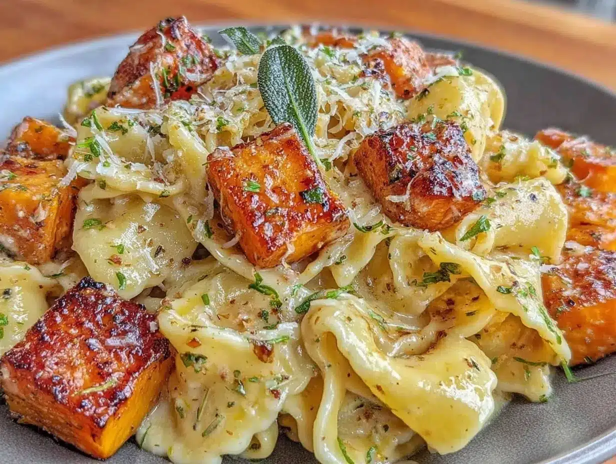 brown butter sage butternut squash pasta preparation steps