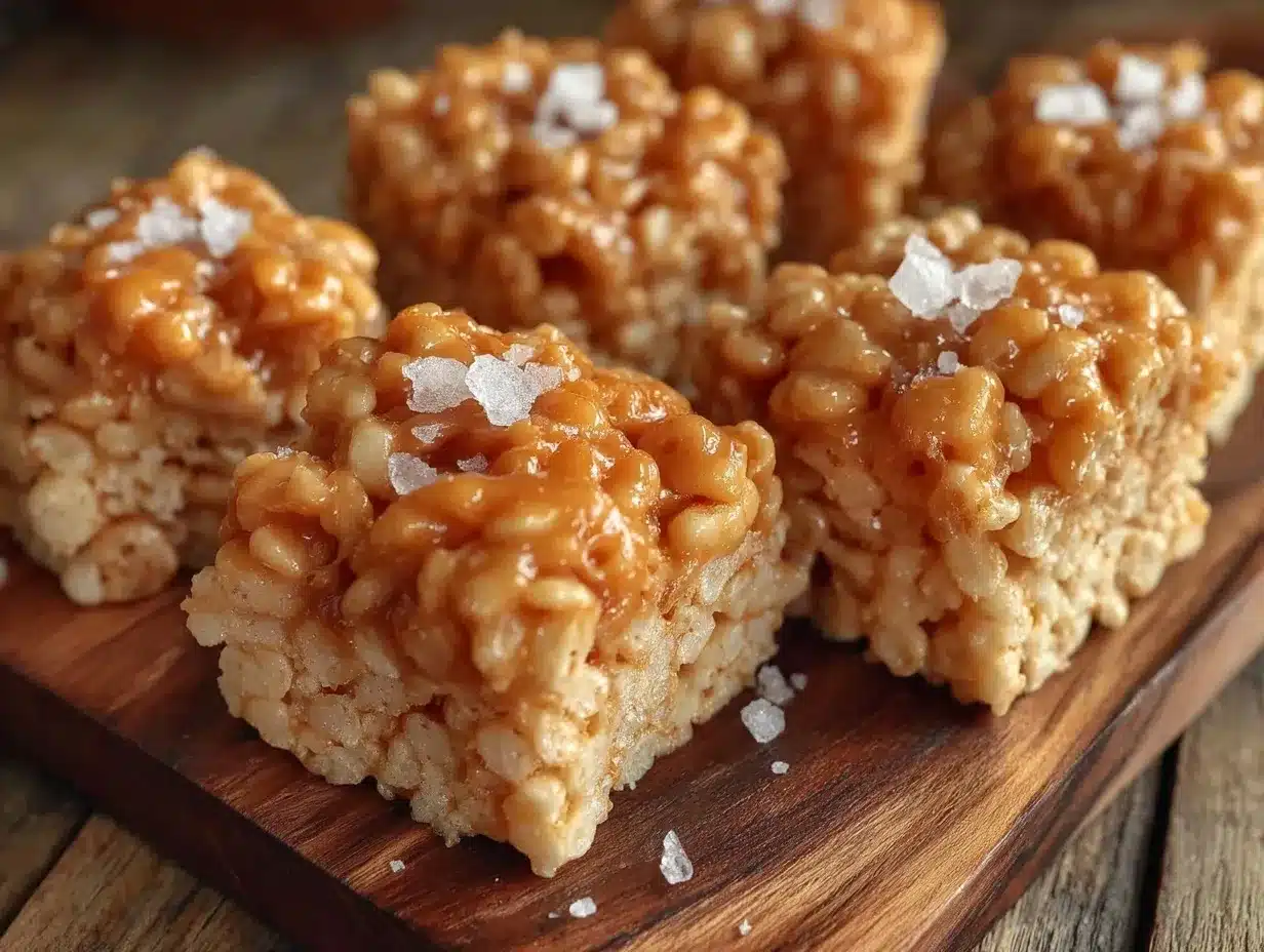 brown butter sea salt rice krispie treats preparation steps