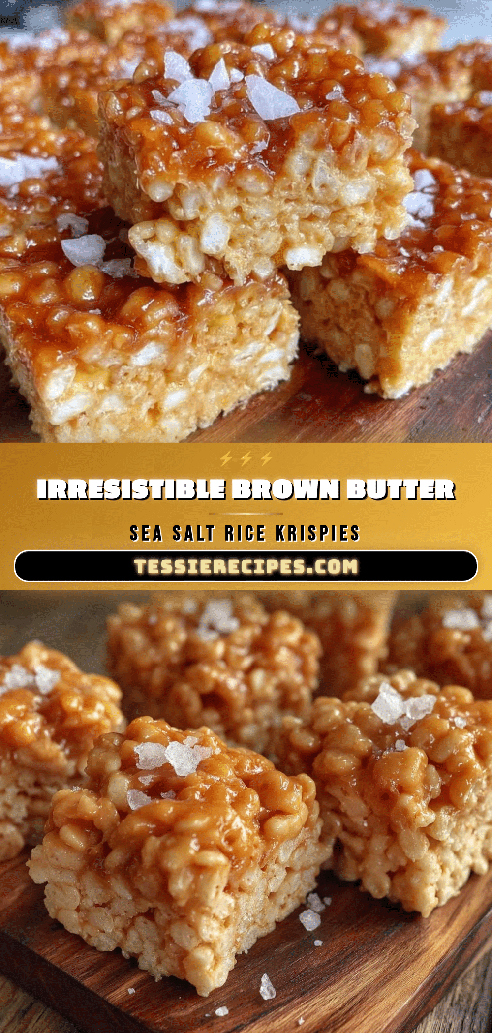 brown butter sea salt rice krispie treats recipe