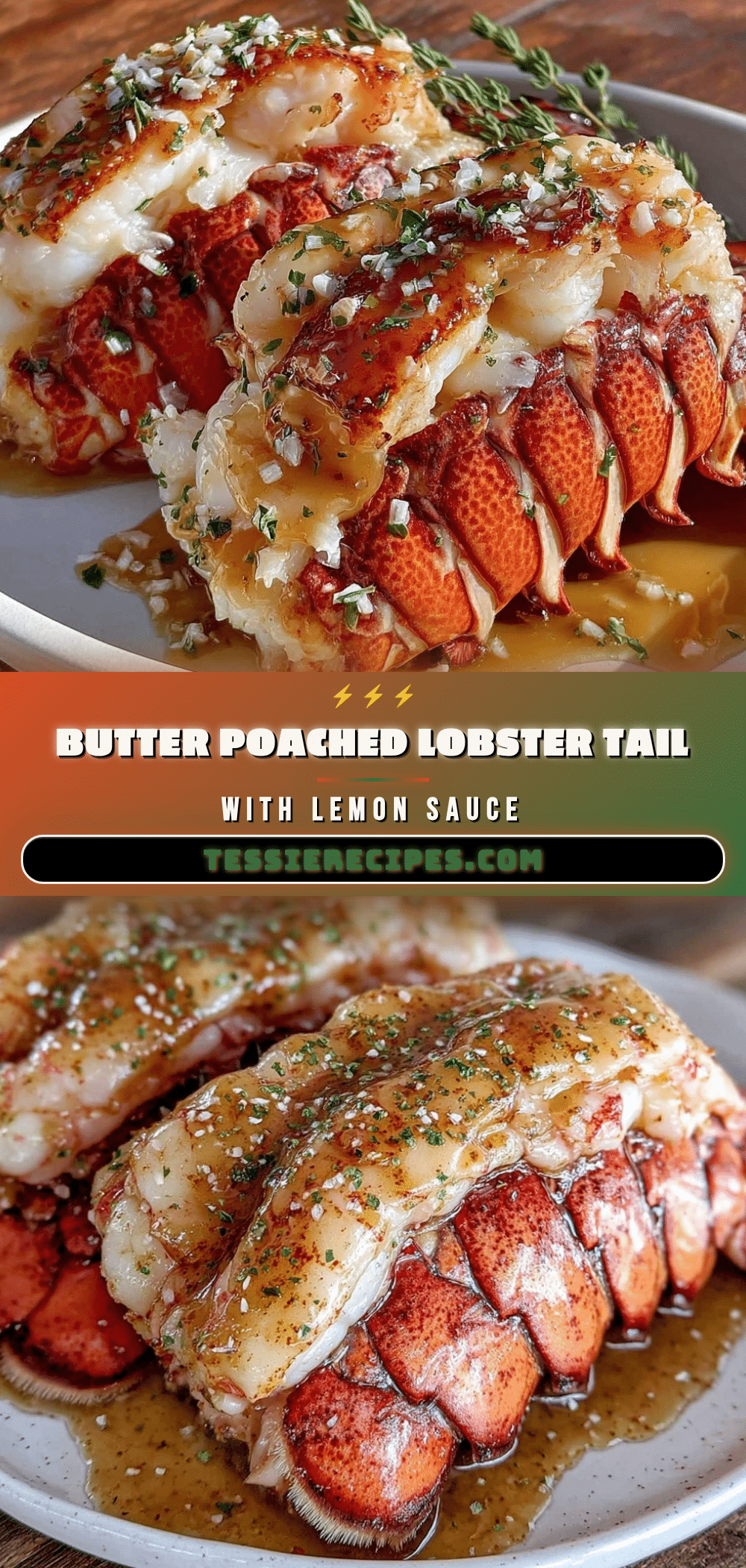 butter poached lobster tail recipe