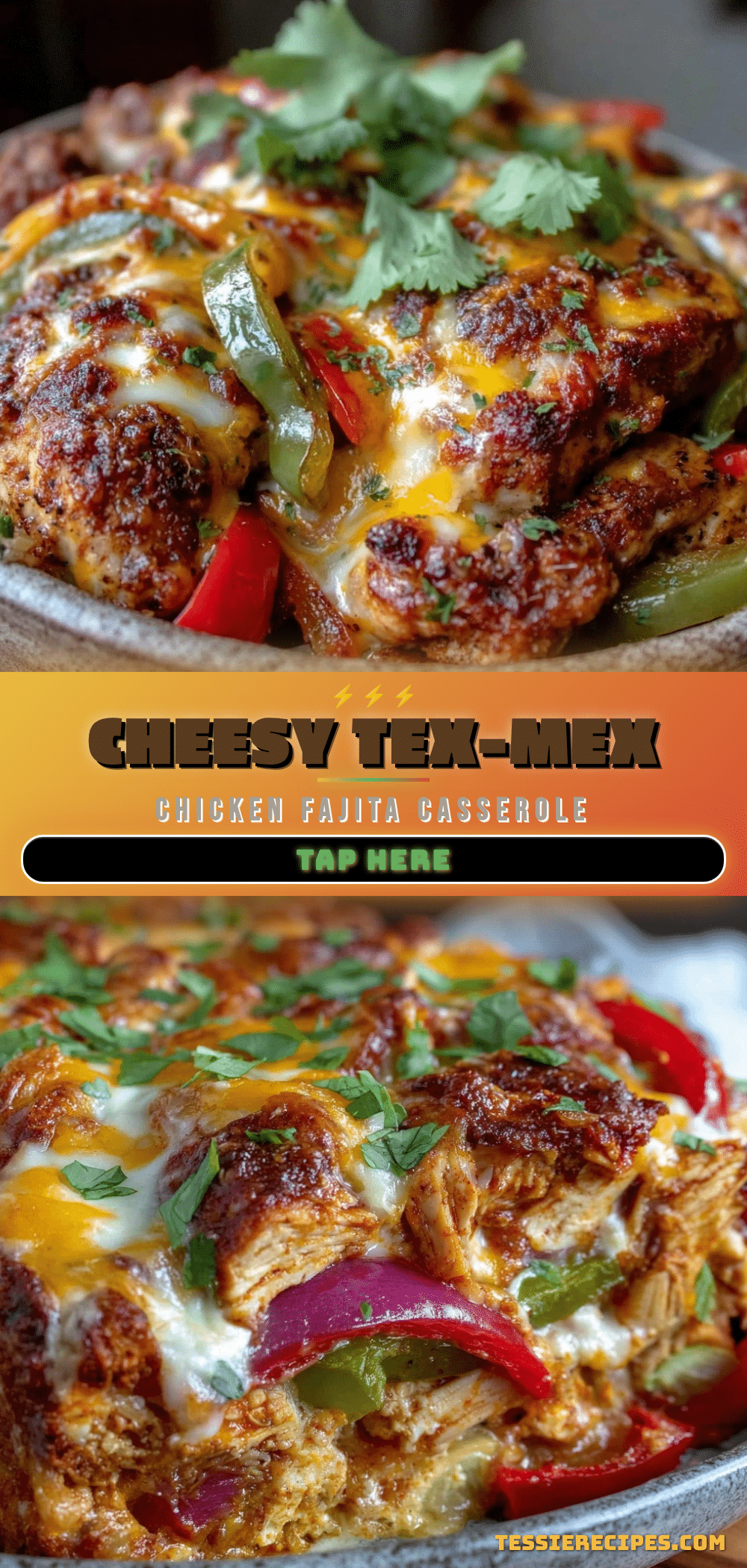 cheesy chicken fajita casserole recipe