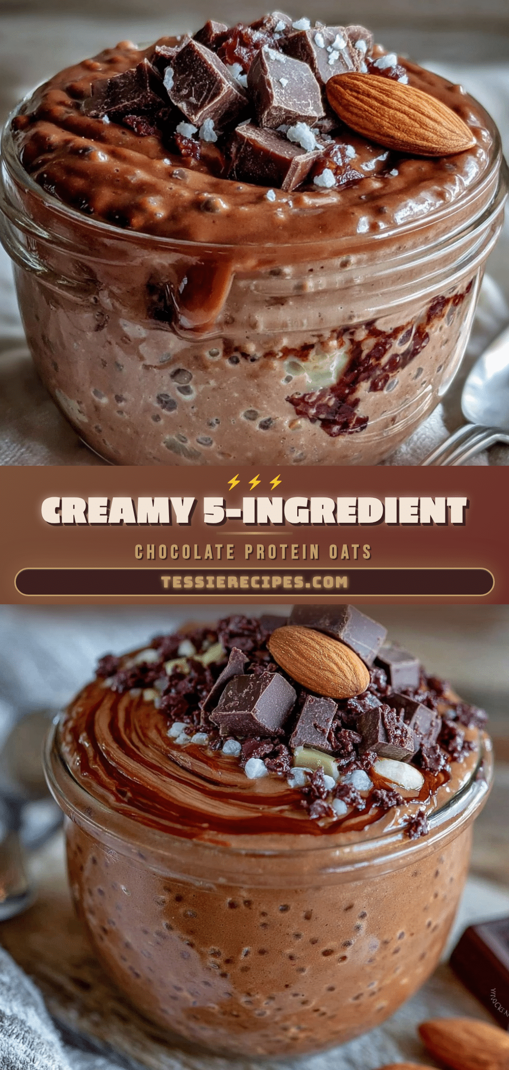chocolate protein overnight oats recipe