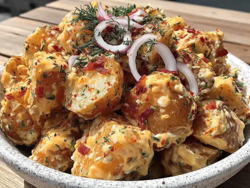 classic old fashioned potato salad - featured image