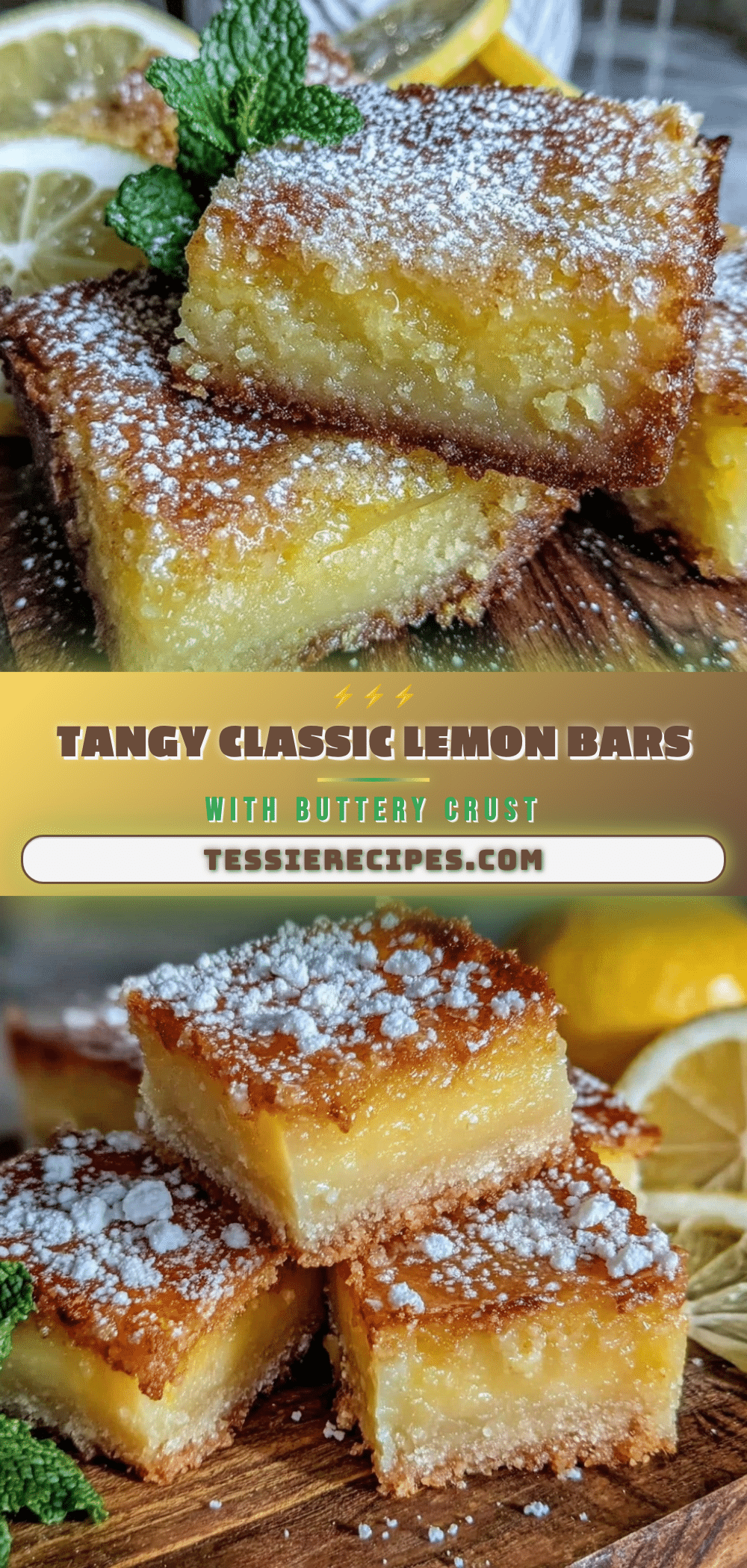 classic tangy lemon bars recipe