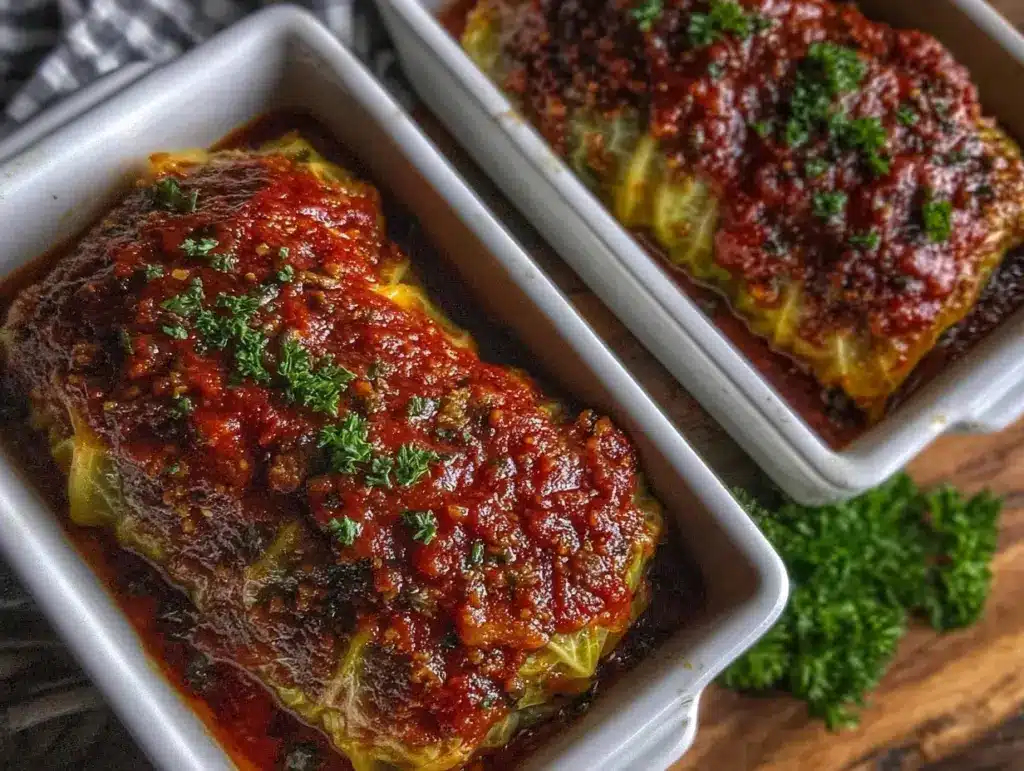 cozy cabbage roll casserole - featured image