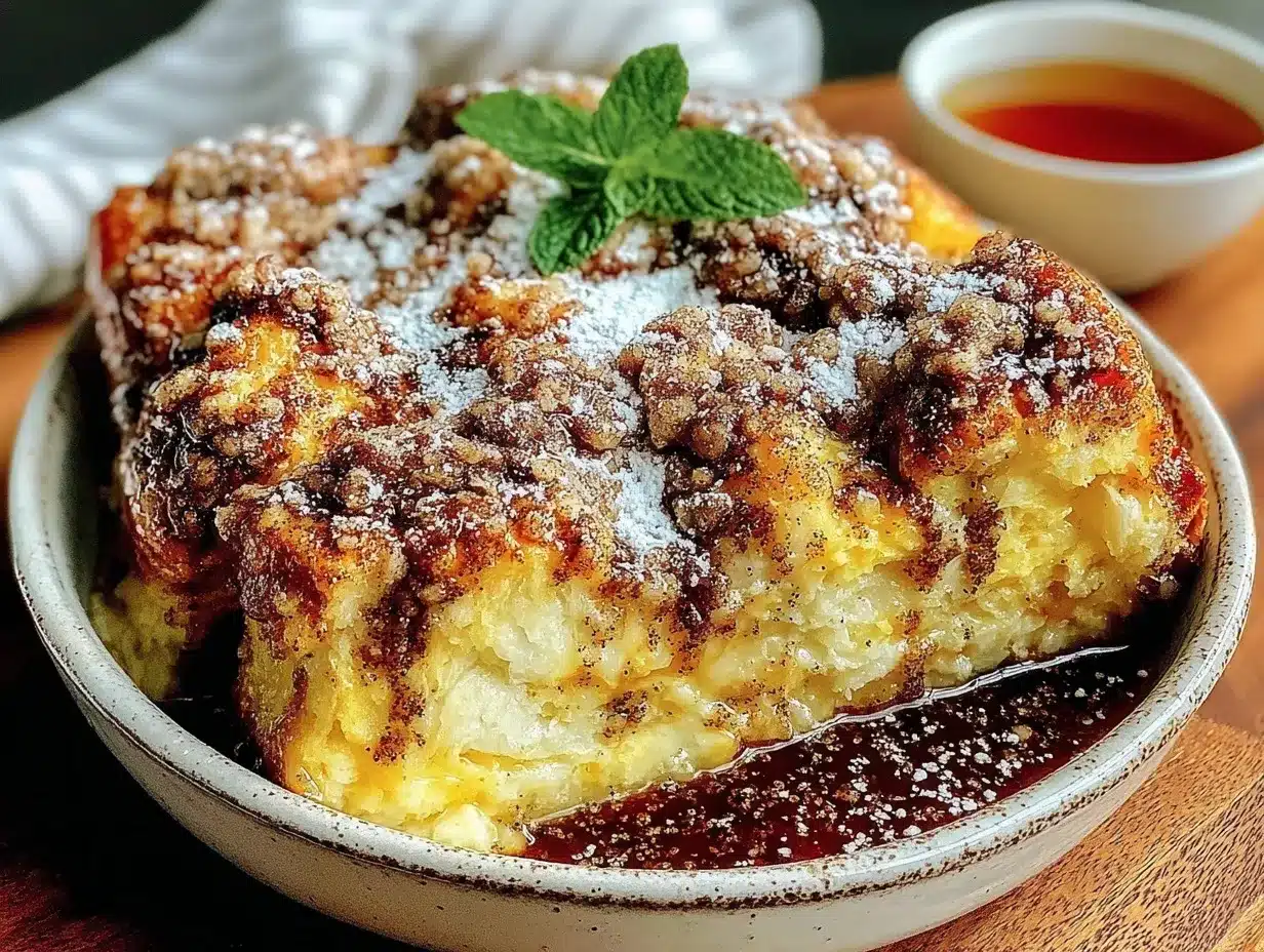 cozy french toast casserole preparation steps