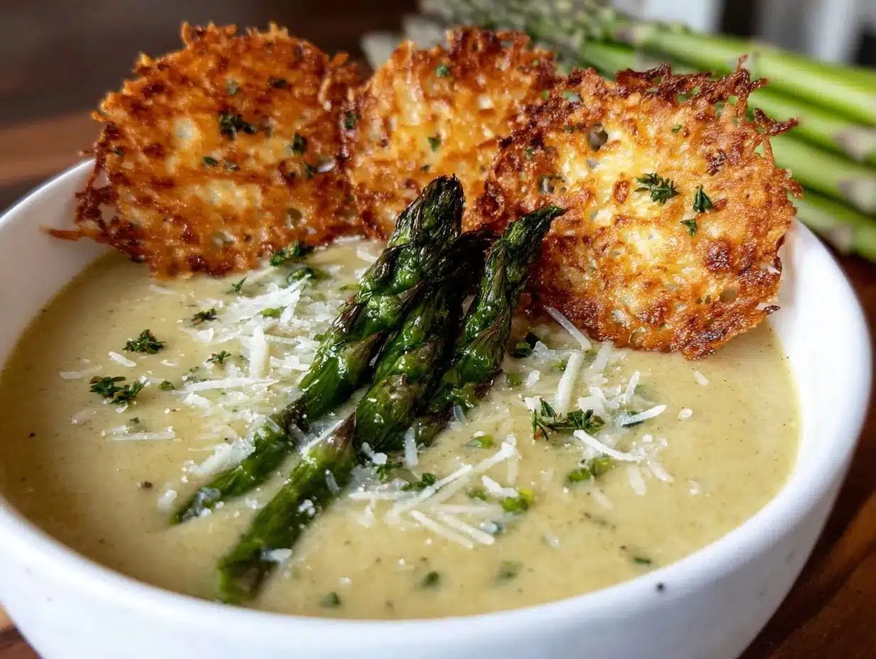 creamy asparagus soup preparation steps
