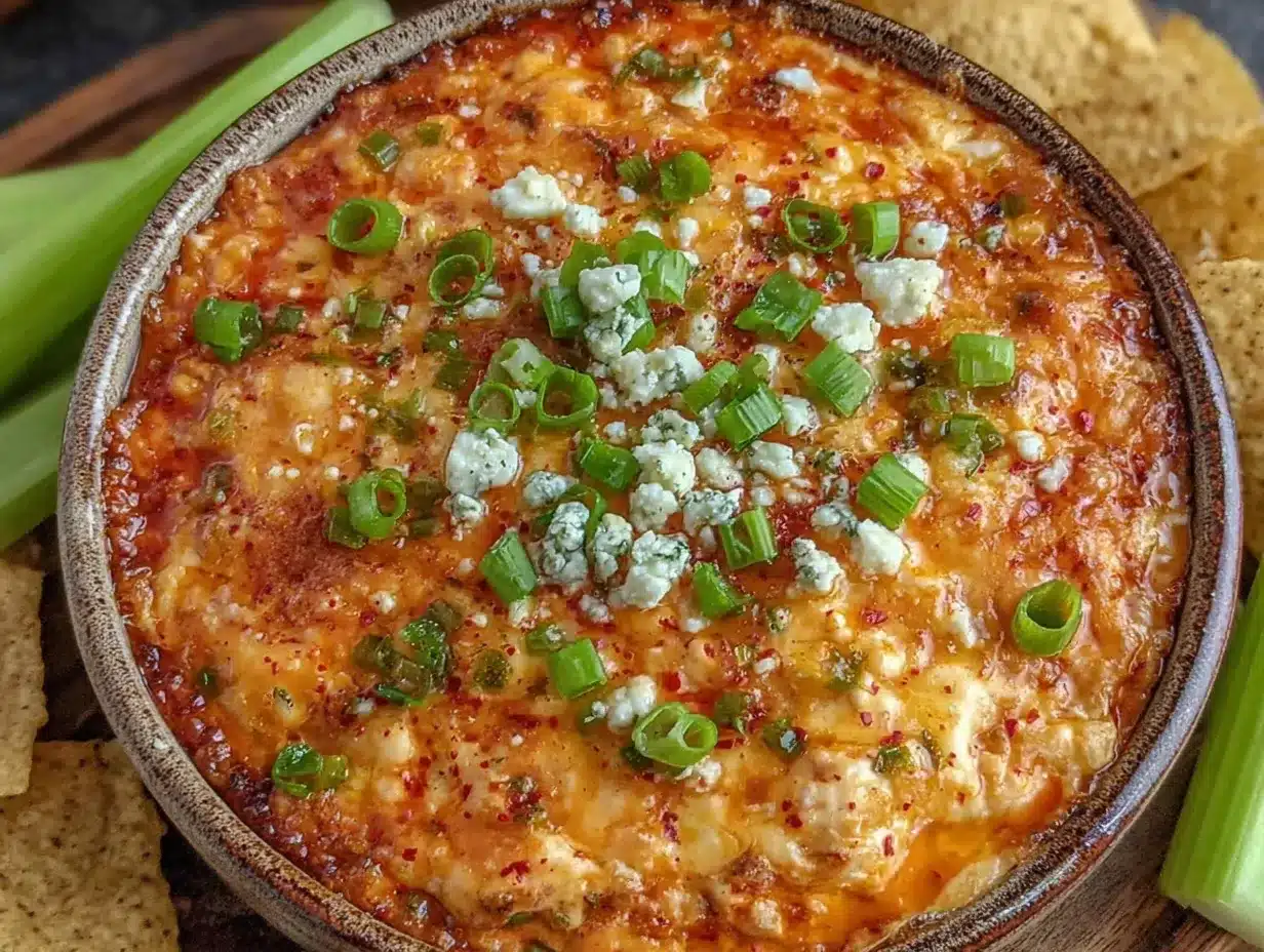 creamy buffalo chicken dip crockpot preparation steps