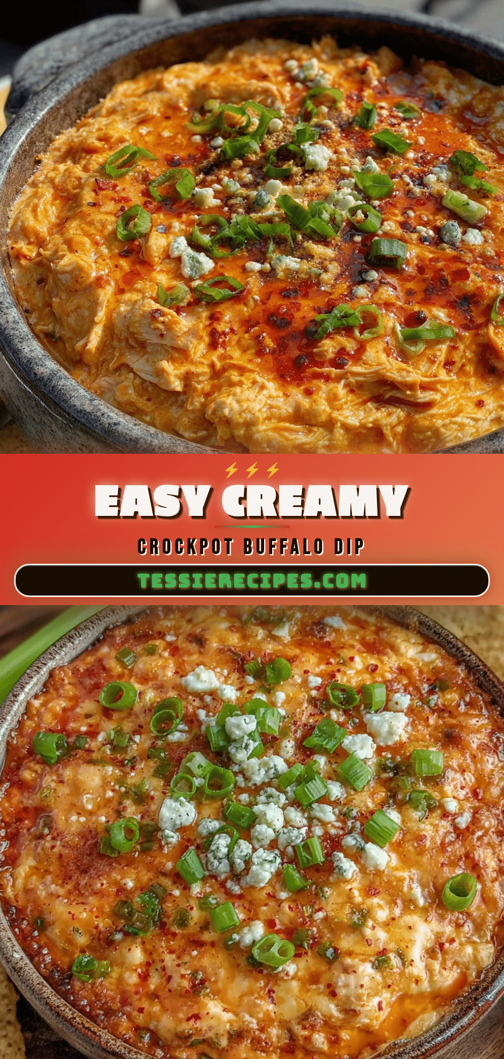 creamy buffalo chicken dip crockpot recipe