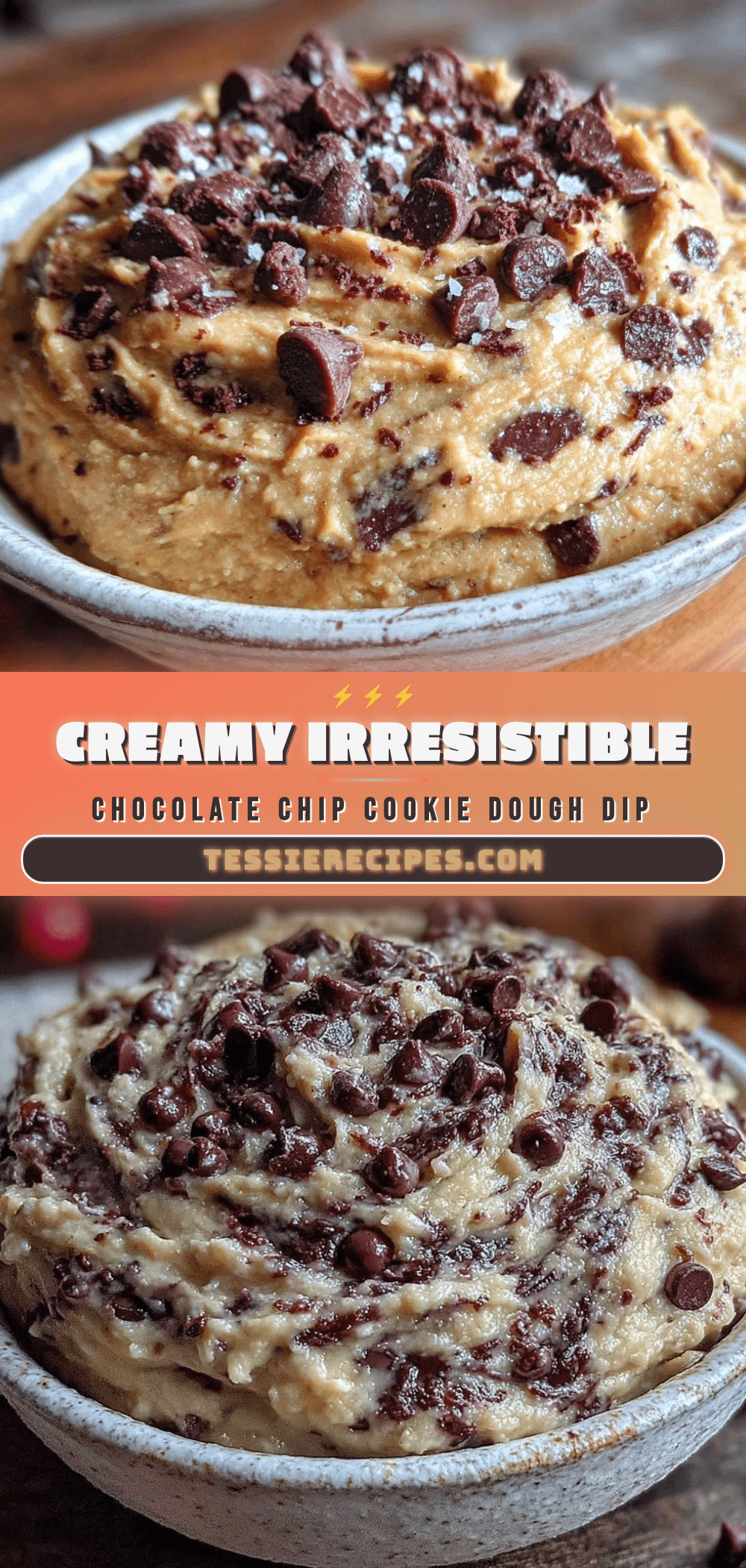 creamy chocolate chip cookie dough dip recipe