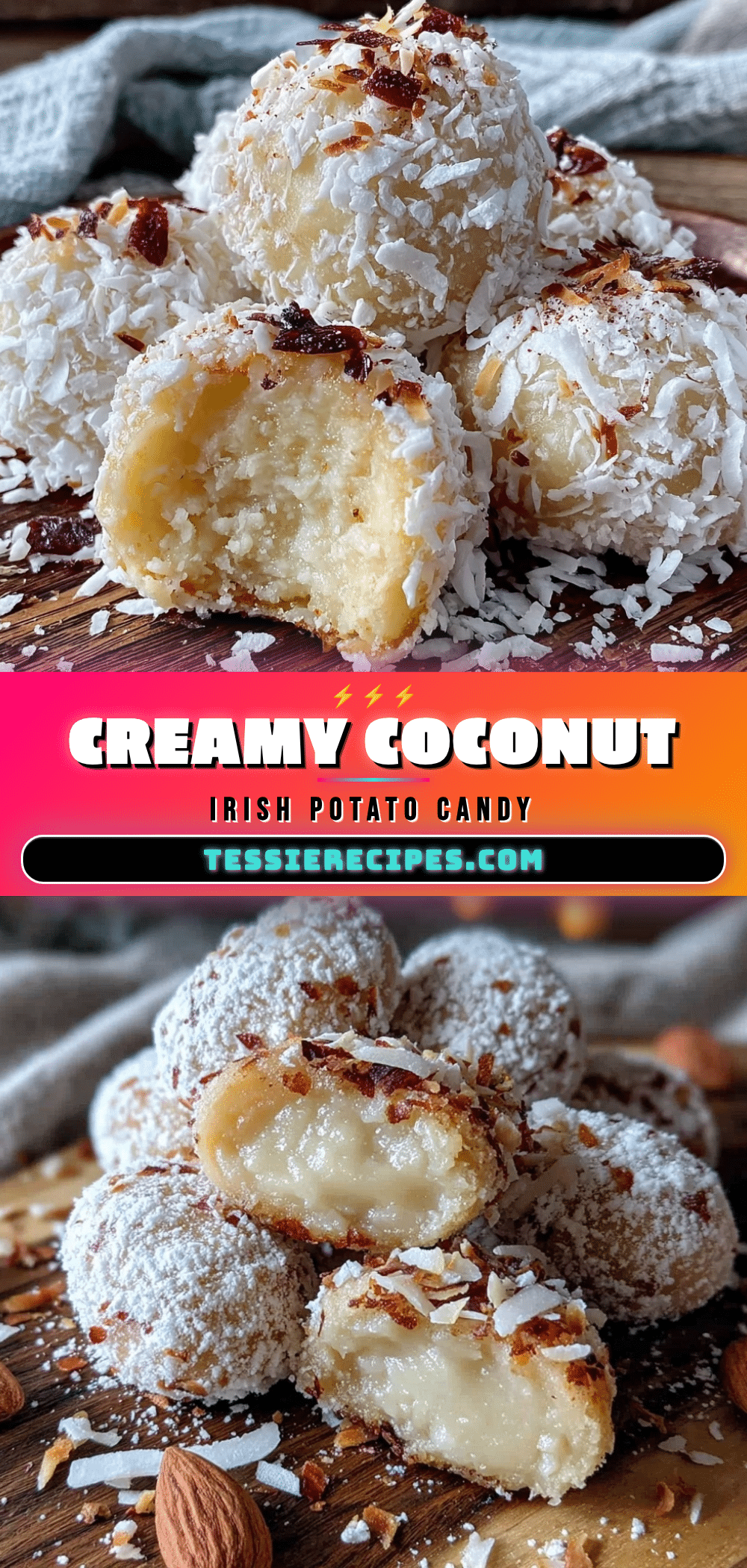 creamy irish potato candy recipe