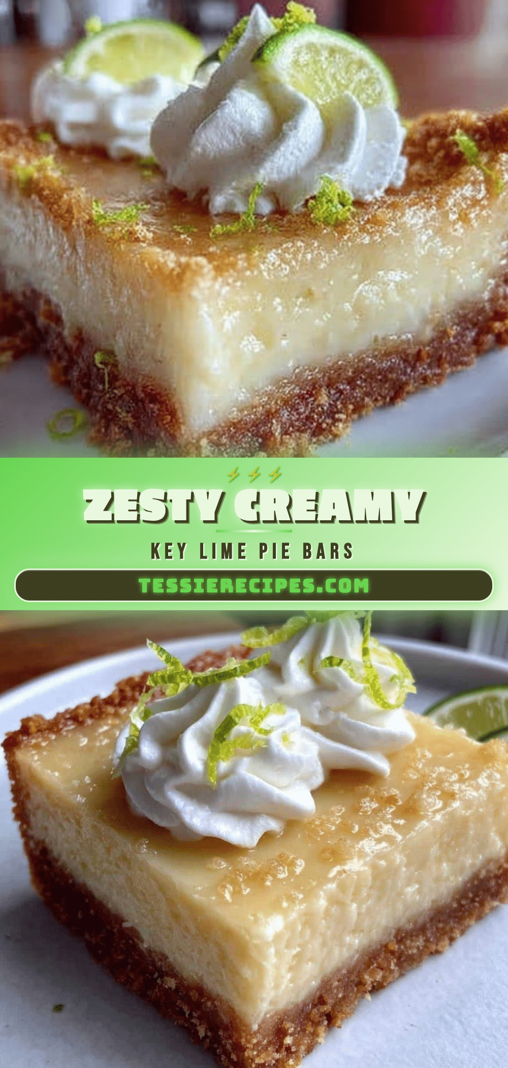 creamy key lime pie bars recipe