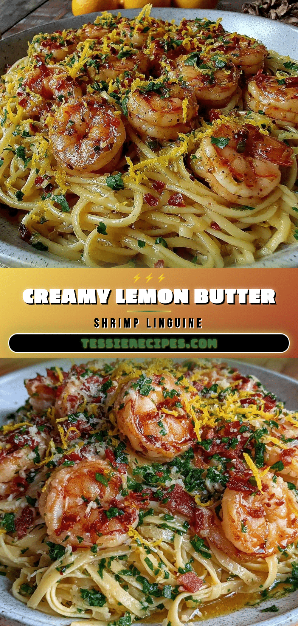 creamy lemon butter shrimp linguine recipe
