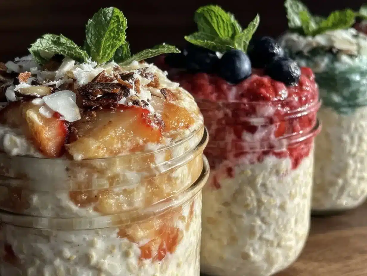 creamy overnight oats preparation steps