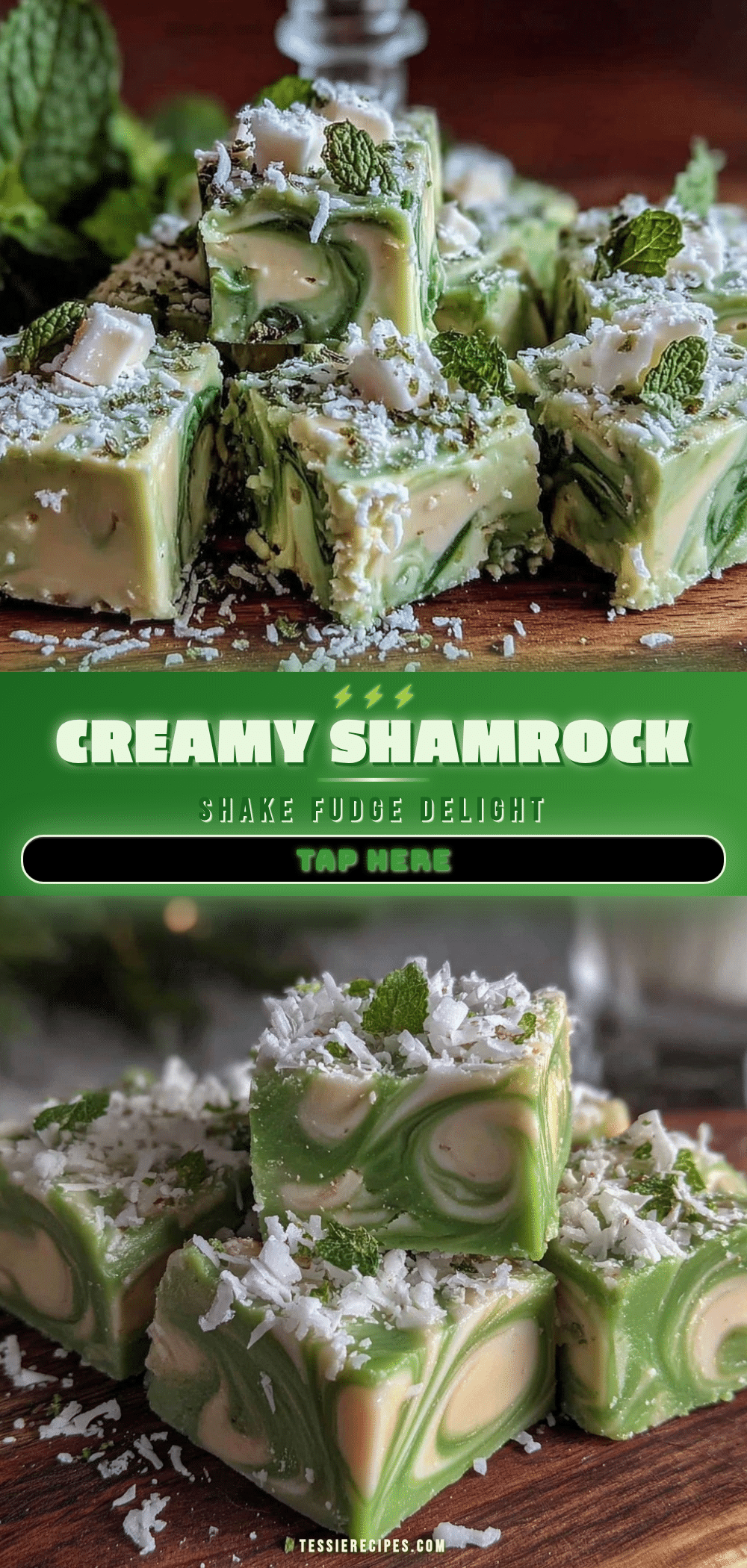 creamy shamrock shake fudge recipe