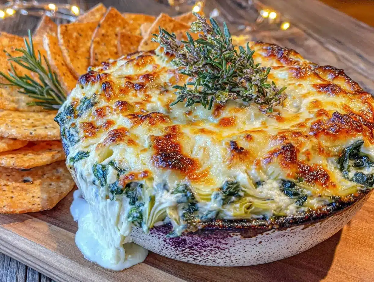 creamy spinach artichoke dip preparation steps