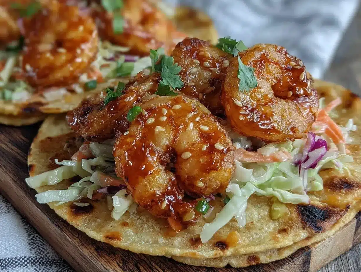 crispy air fryer bang bang shrimp tacos preparation steps