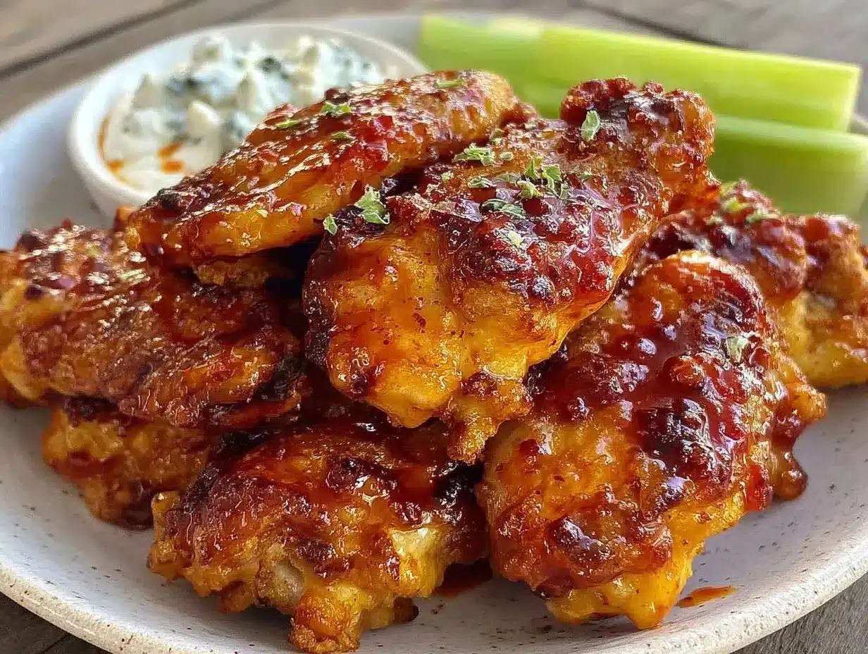 crispy air fryer buffalo chicken wings preparation steps
