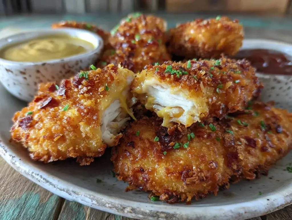 crispy air fryer chicken tenders - featured image
