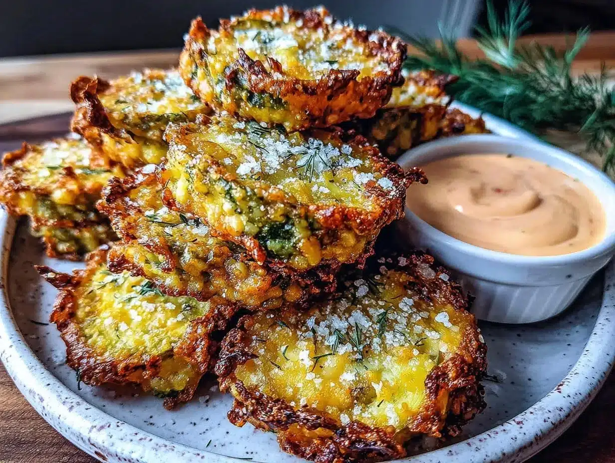 crispy air fryer dill pickle chips preparation steps