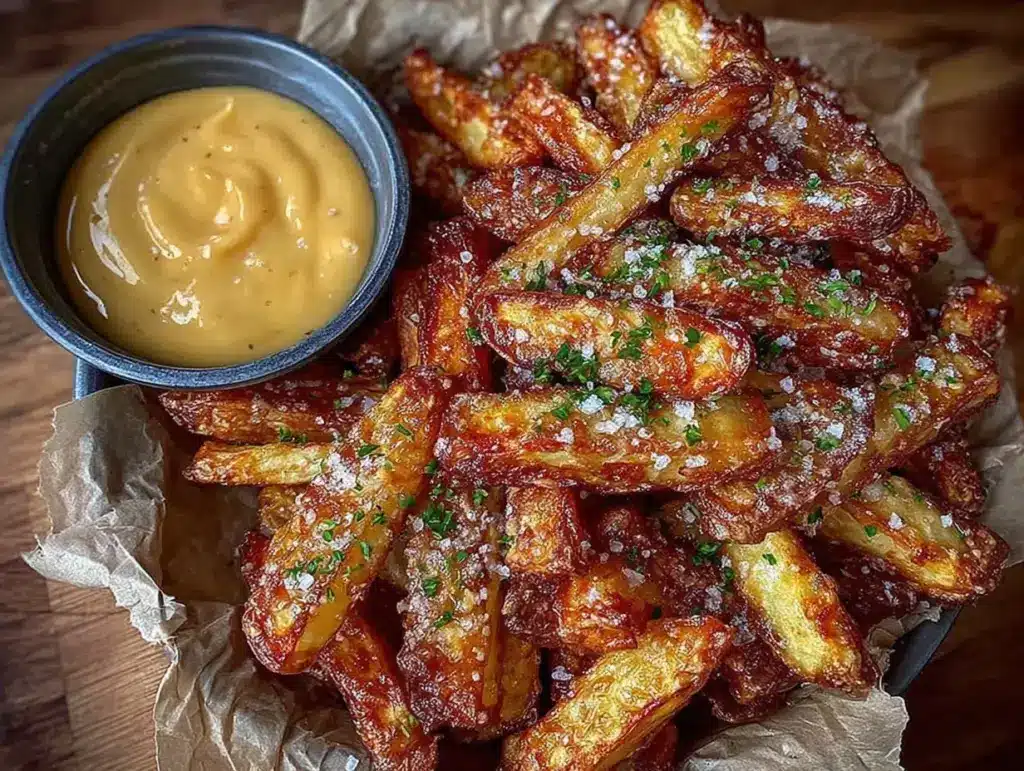 crispy air fryer french fries recipe - featured image