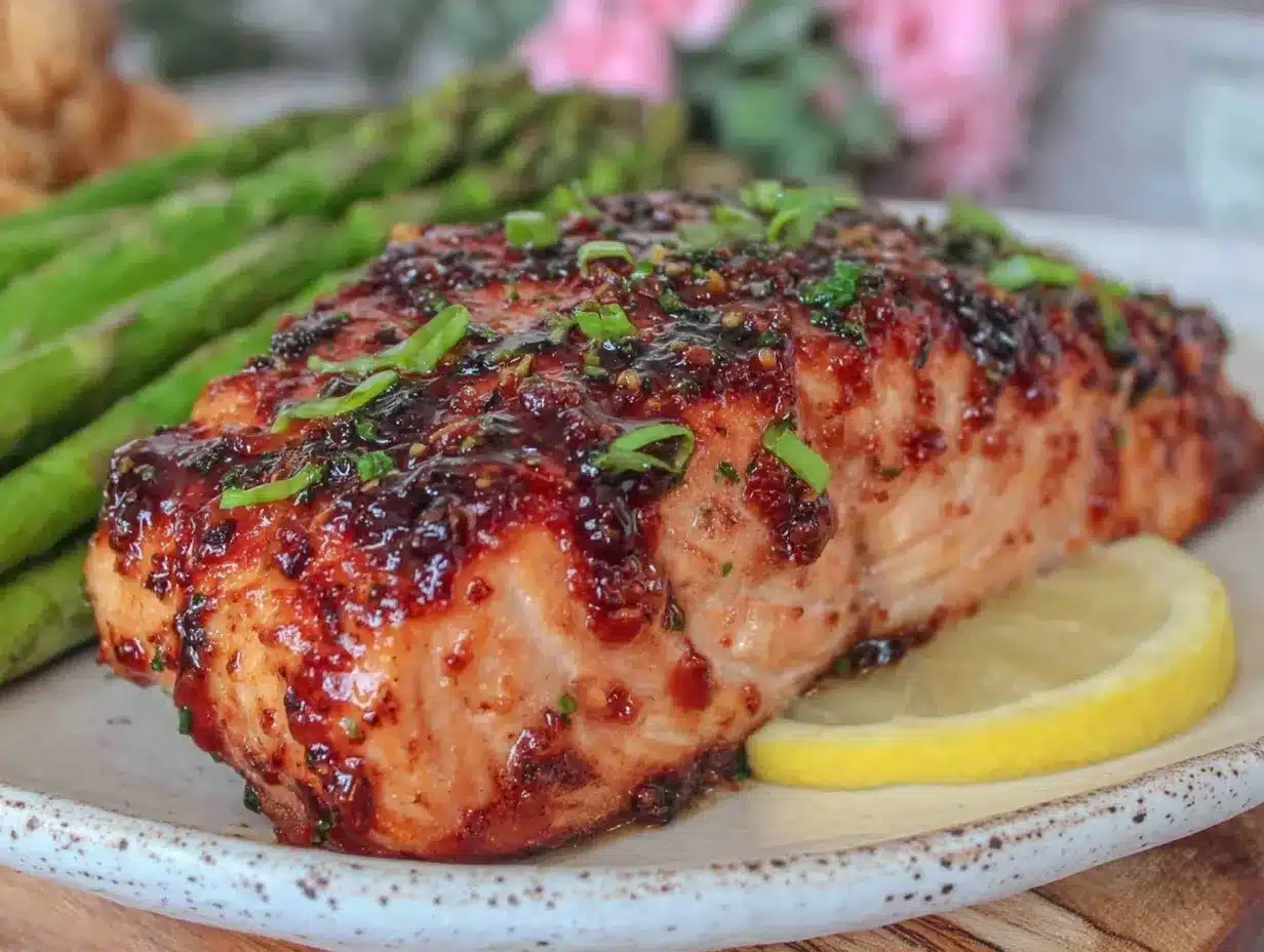 crispy air fryer honey garlic salmon preparation steps