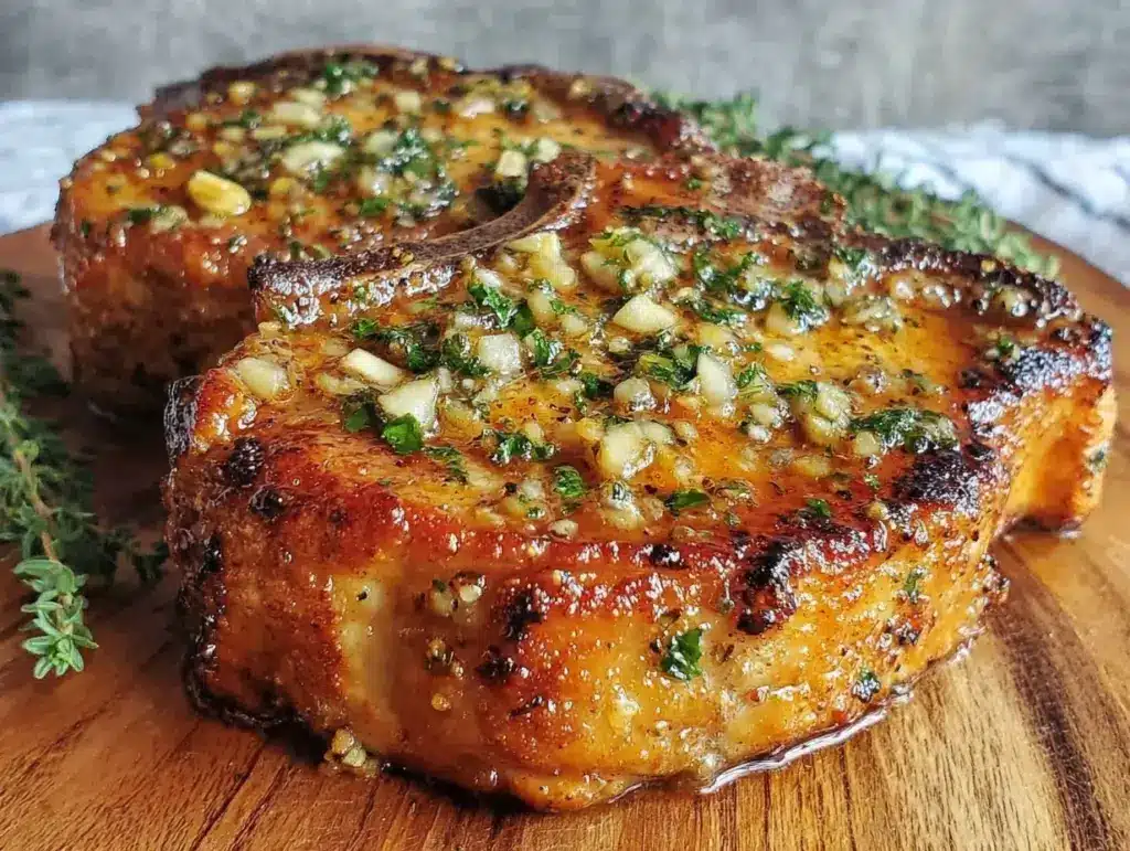 crispy air fryer pork chops - featured image