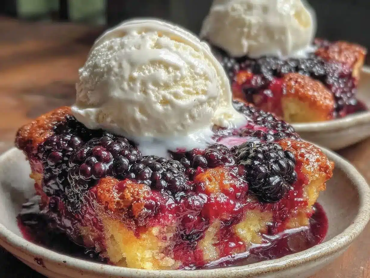 crispy blackberry cobbler preparation steps