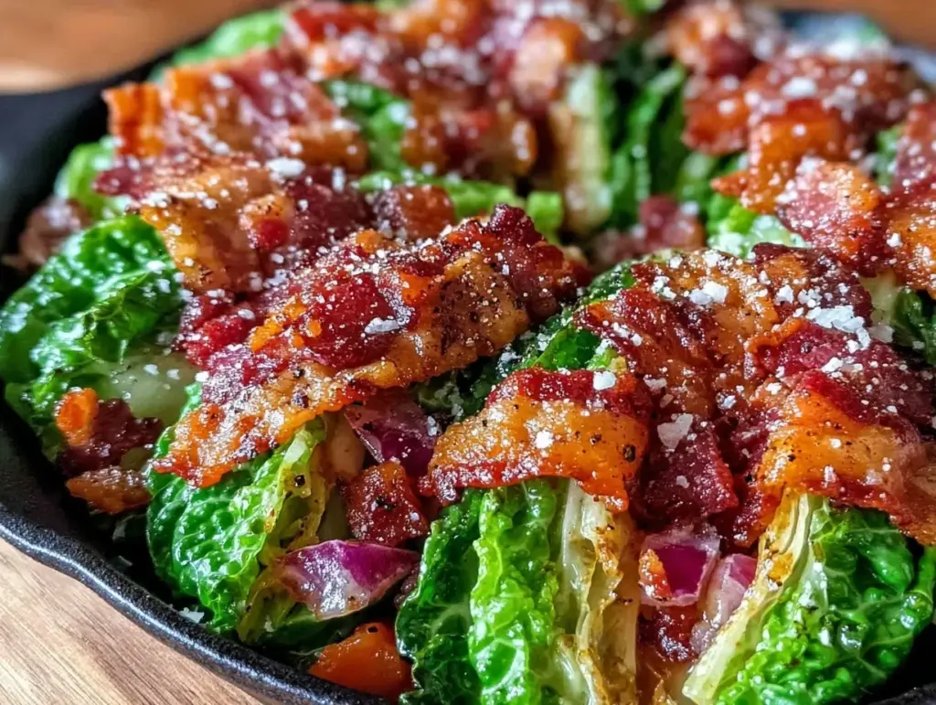 crispy cabbage and bacon skillet - featured image