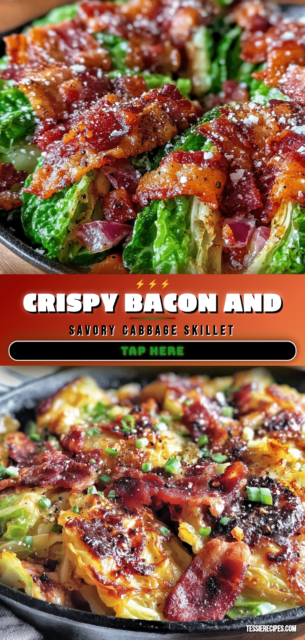 crispy cabbage and bacon skillet recipe