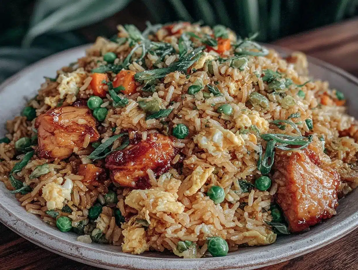 crispy chicken fried rice preparation steps