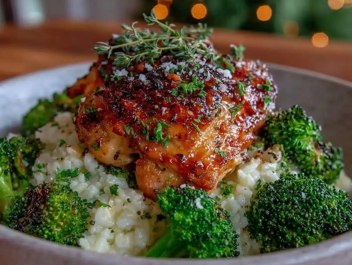 crispy meal prep sheet pan chicken and broccoli rice bowls preparation steps