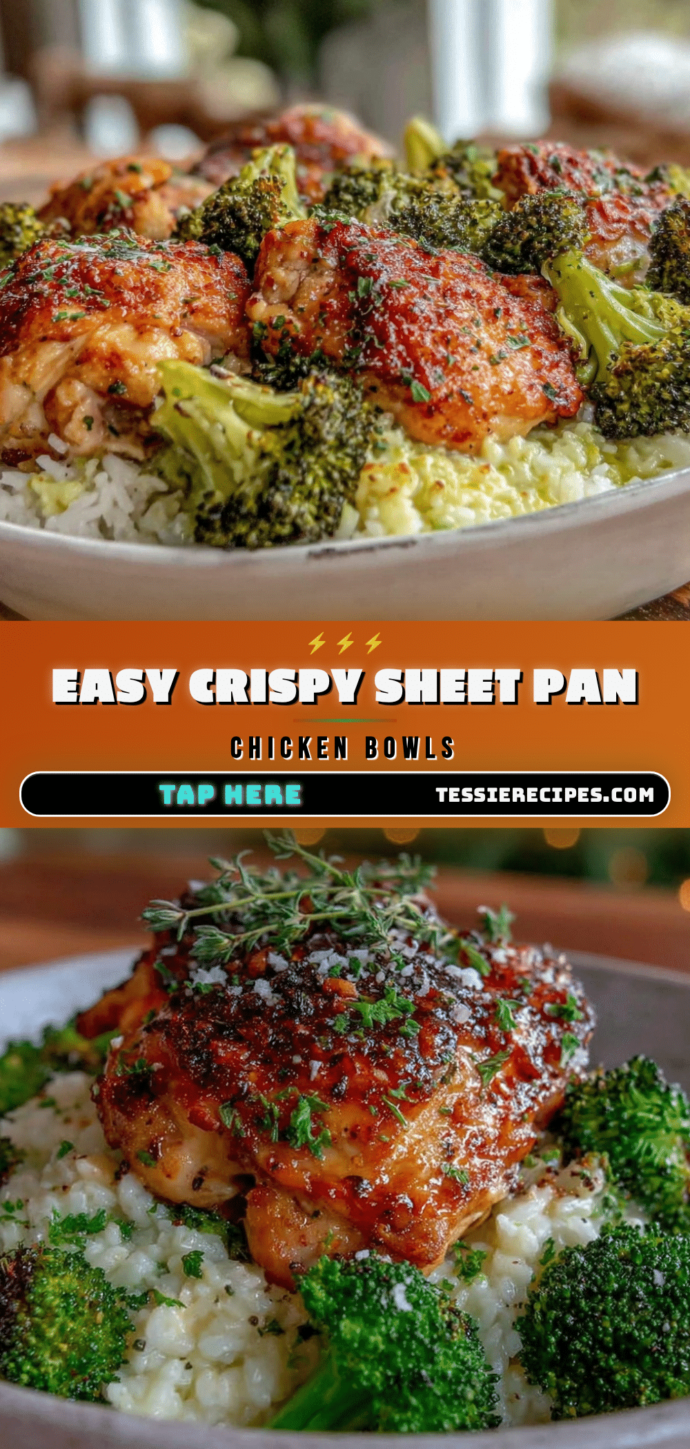 crispy meal prep sheet pan chicken and broccoli rice bowls recipe
