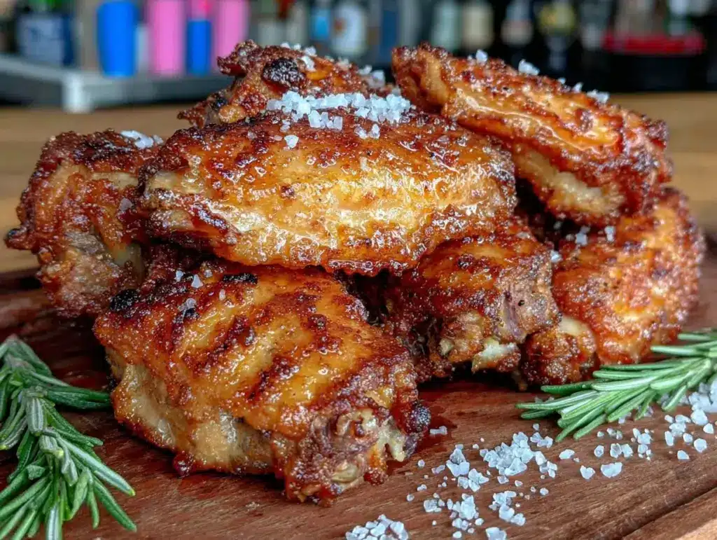 crispy oven baked chicken wings - featured image