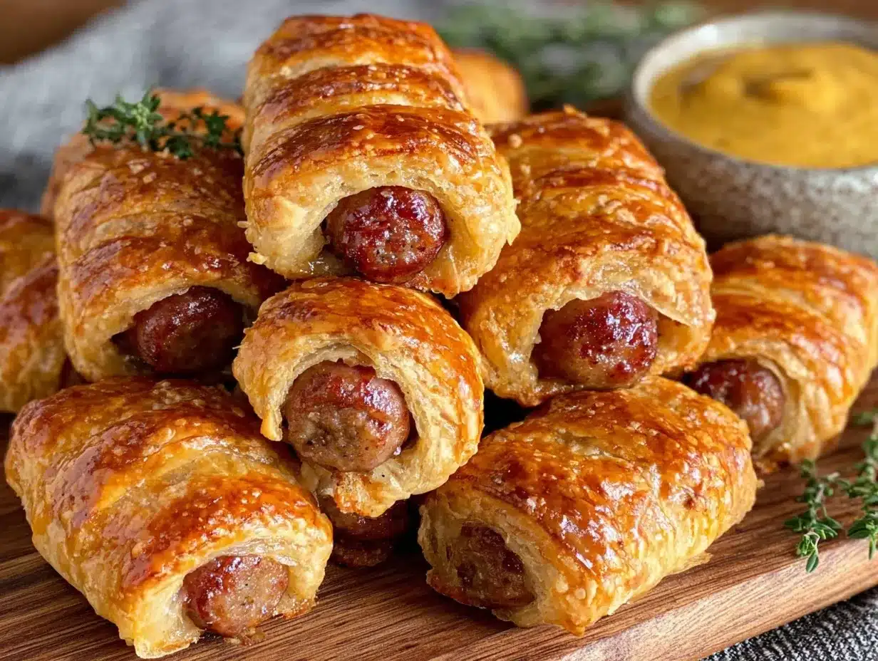 crispy pigs in a blanket preparation steps