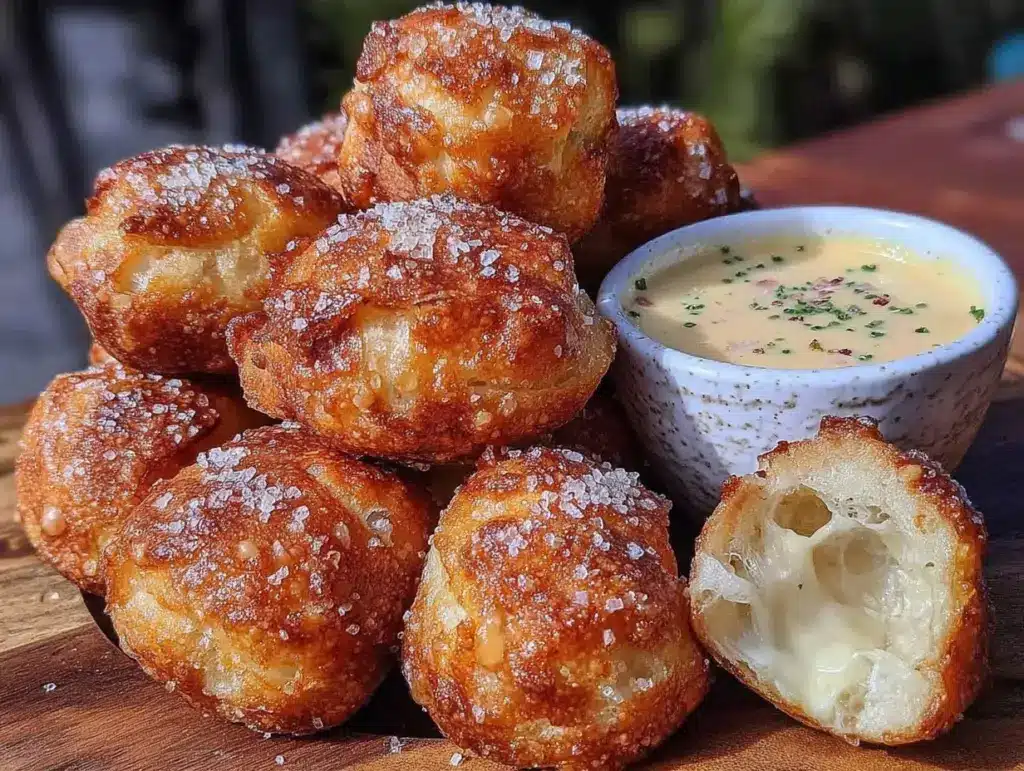 crispy pretzel bites - featured image