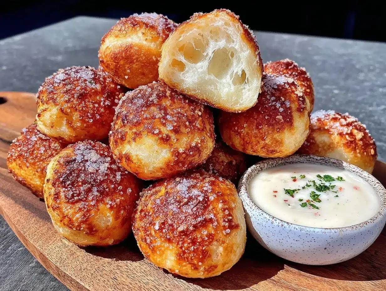 crispy pretzel bites preparation steps