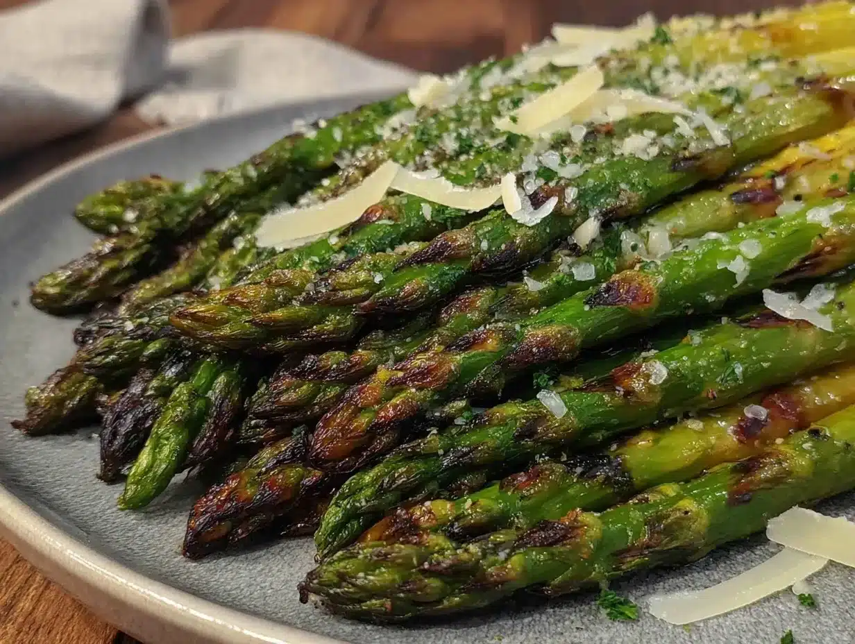 crispy roasted asparagus with parmesan preparation steps