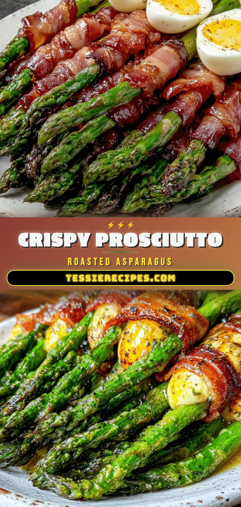 crispy roasted asparagus with prosciutto and soft boiled egg recipe
