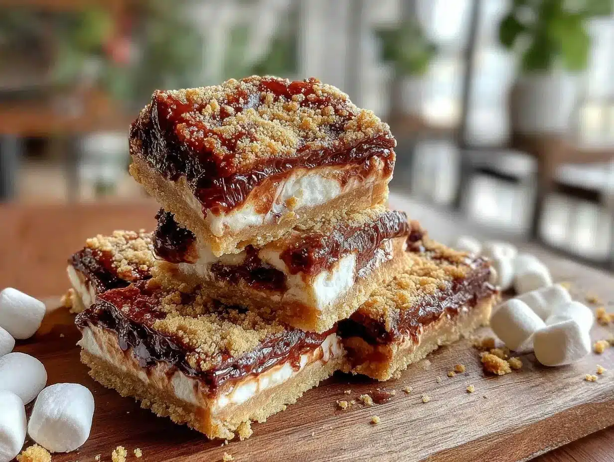 Crispy S’mores Bars preparation steps