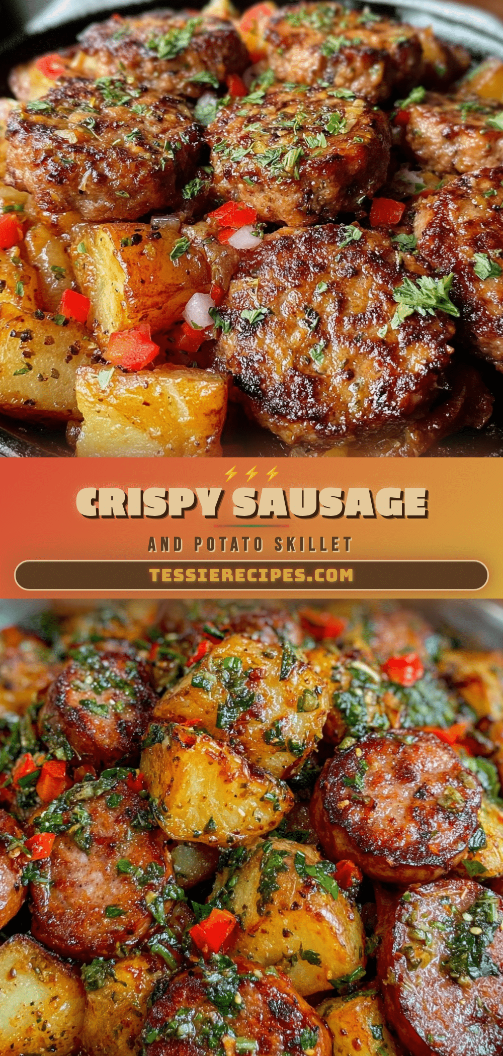 crispy sausage and potato skillet recipe