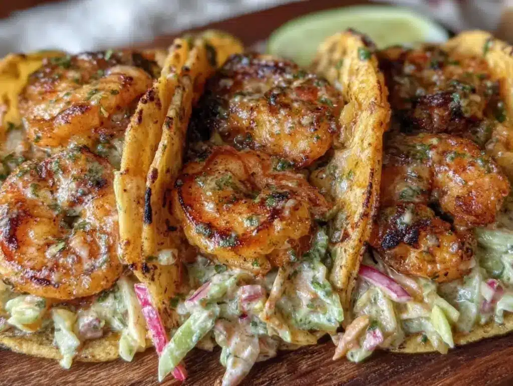 crispy shrimp tacos - featured image