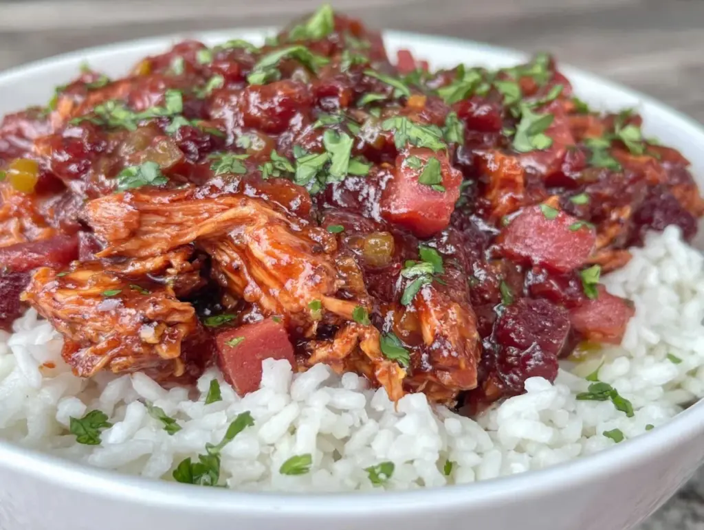 crockpot salsa chicken - featured image