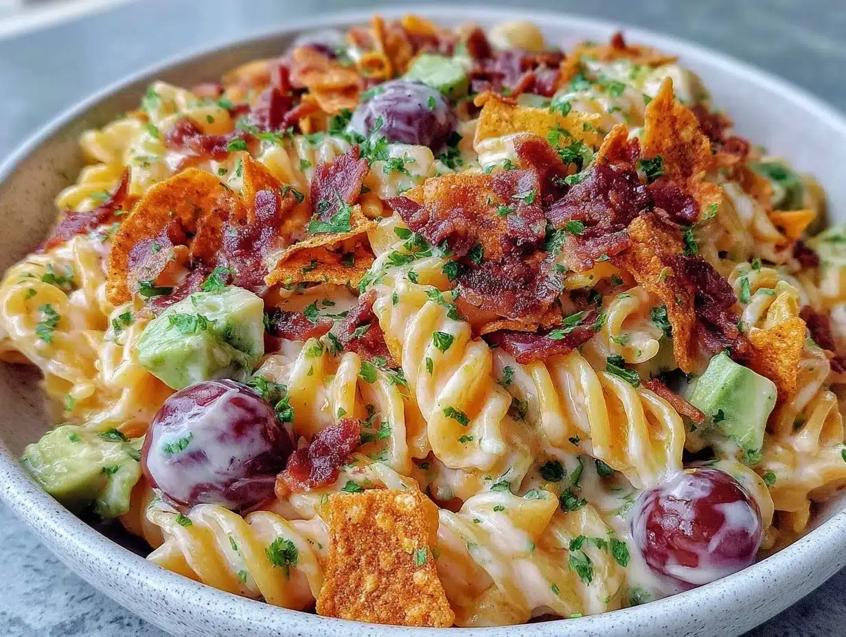 Crunchy Taco Pasta Salad preparation steps