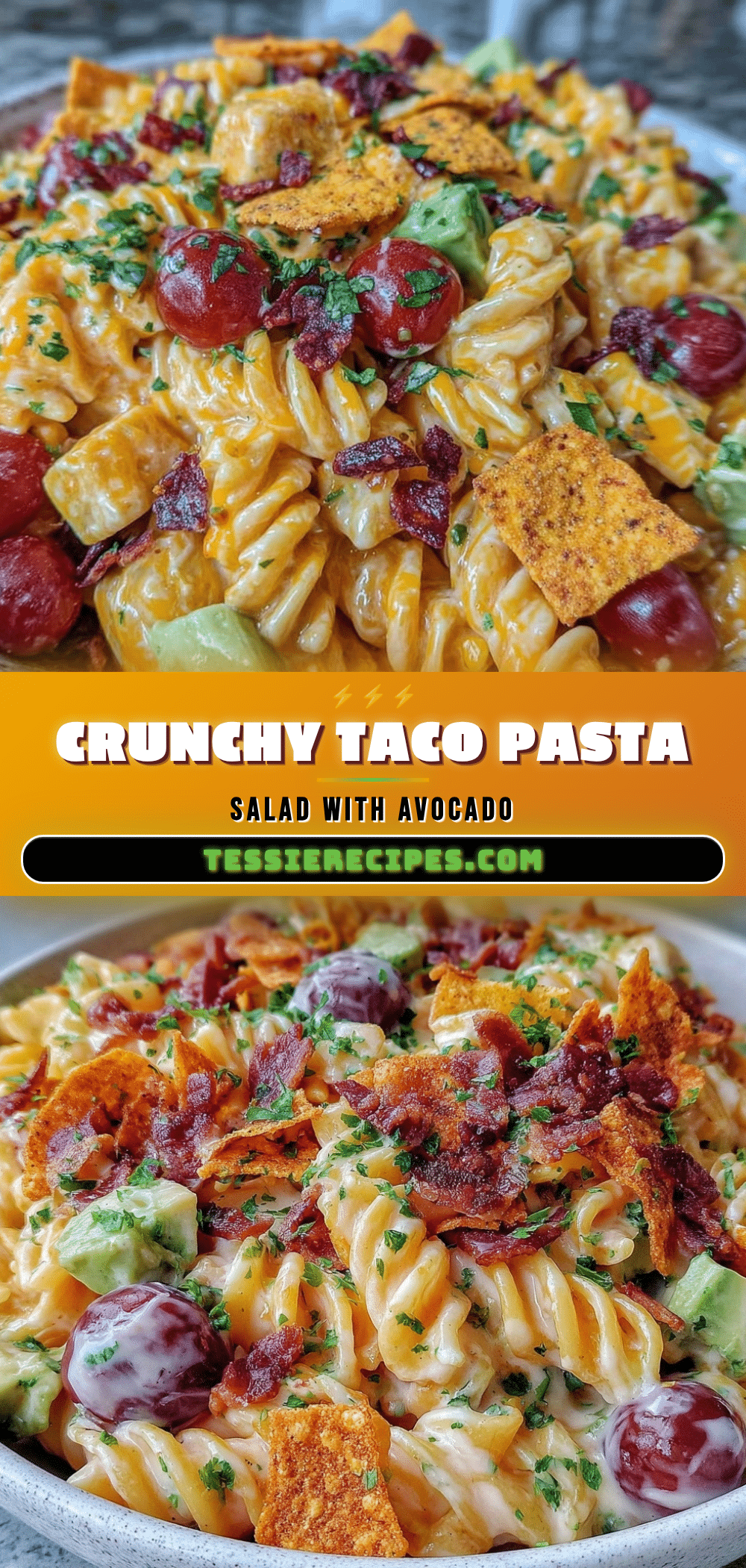 Crunchy Taco Pasta Salad recipe