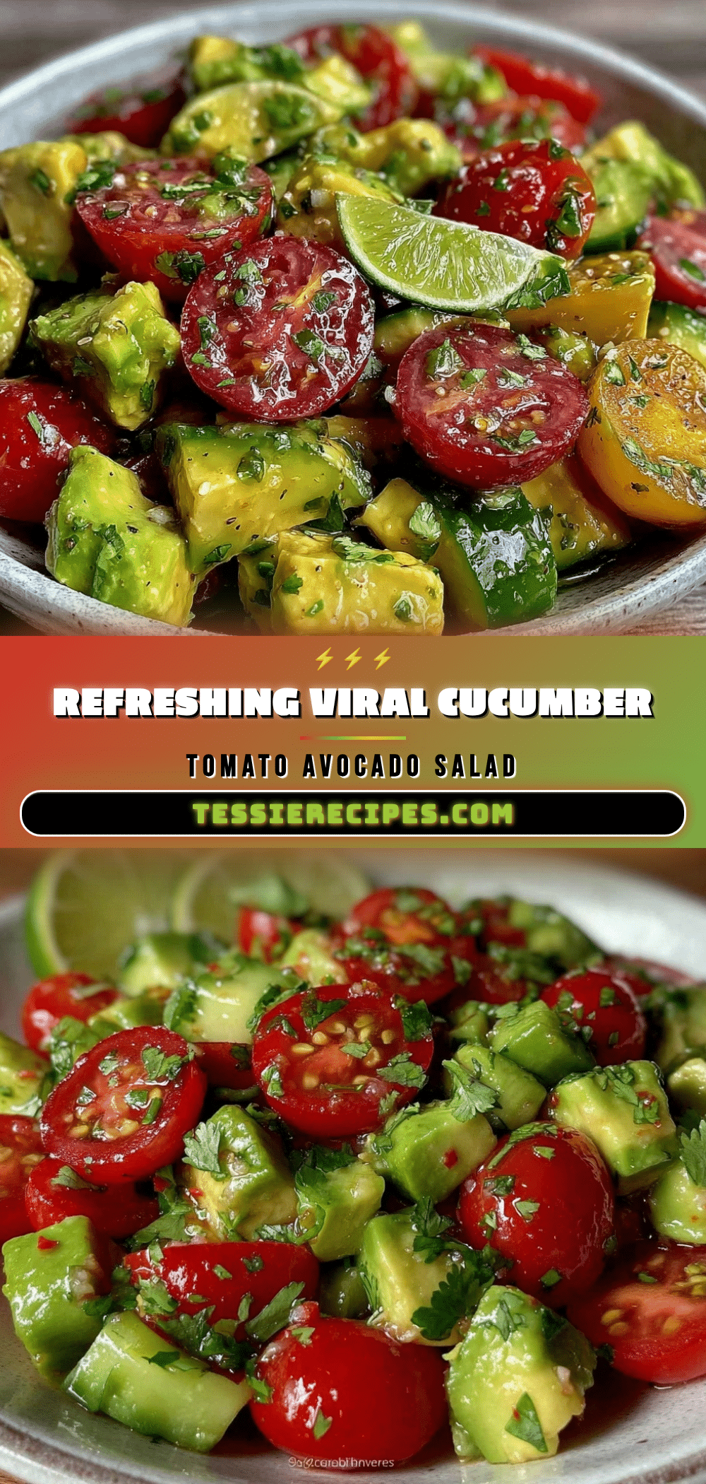 cucumber tomato avocado salad recipe
