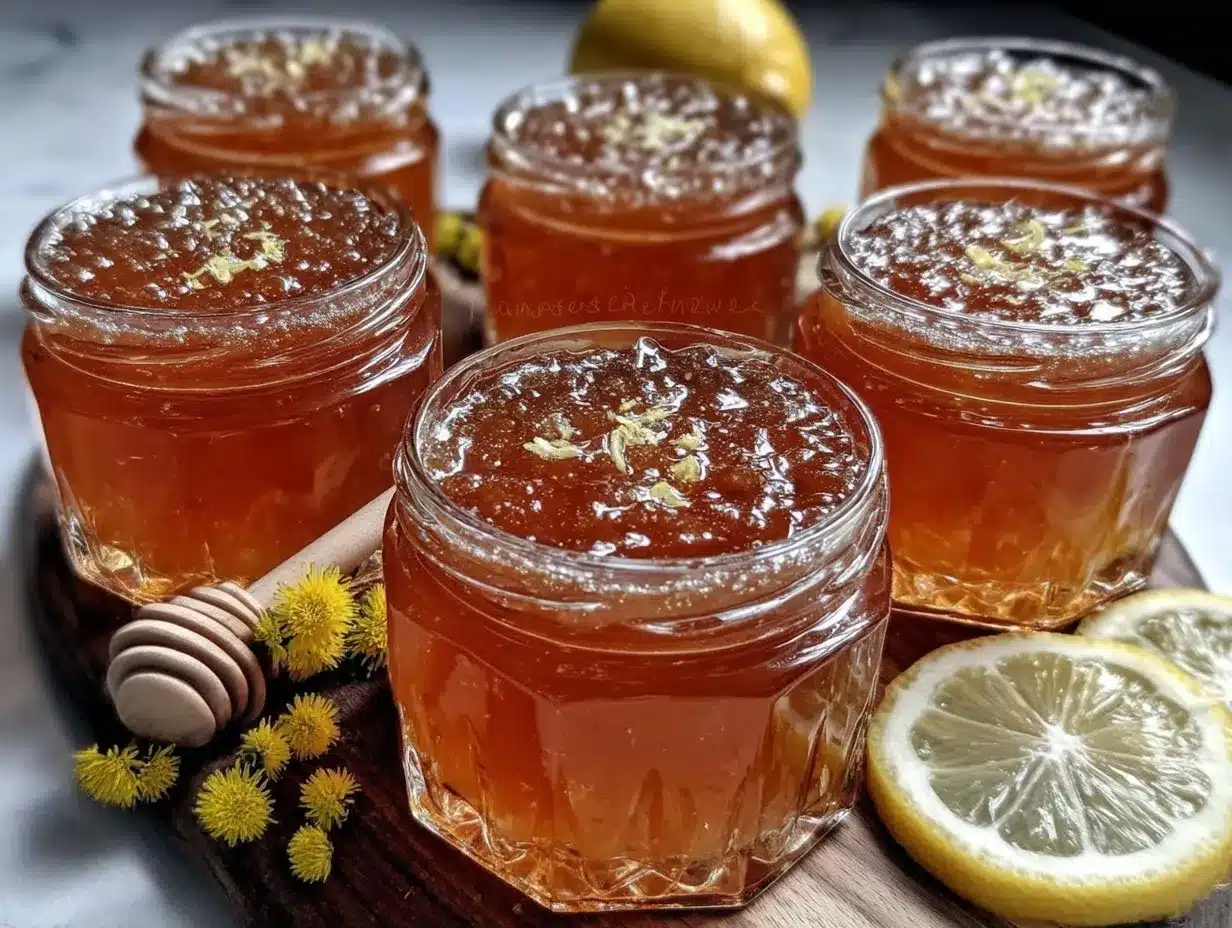 dandelion honey lemon jelly preparation steps