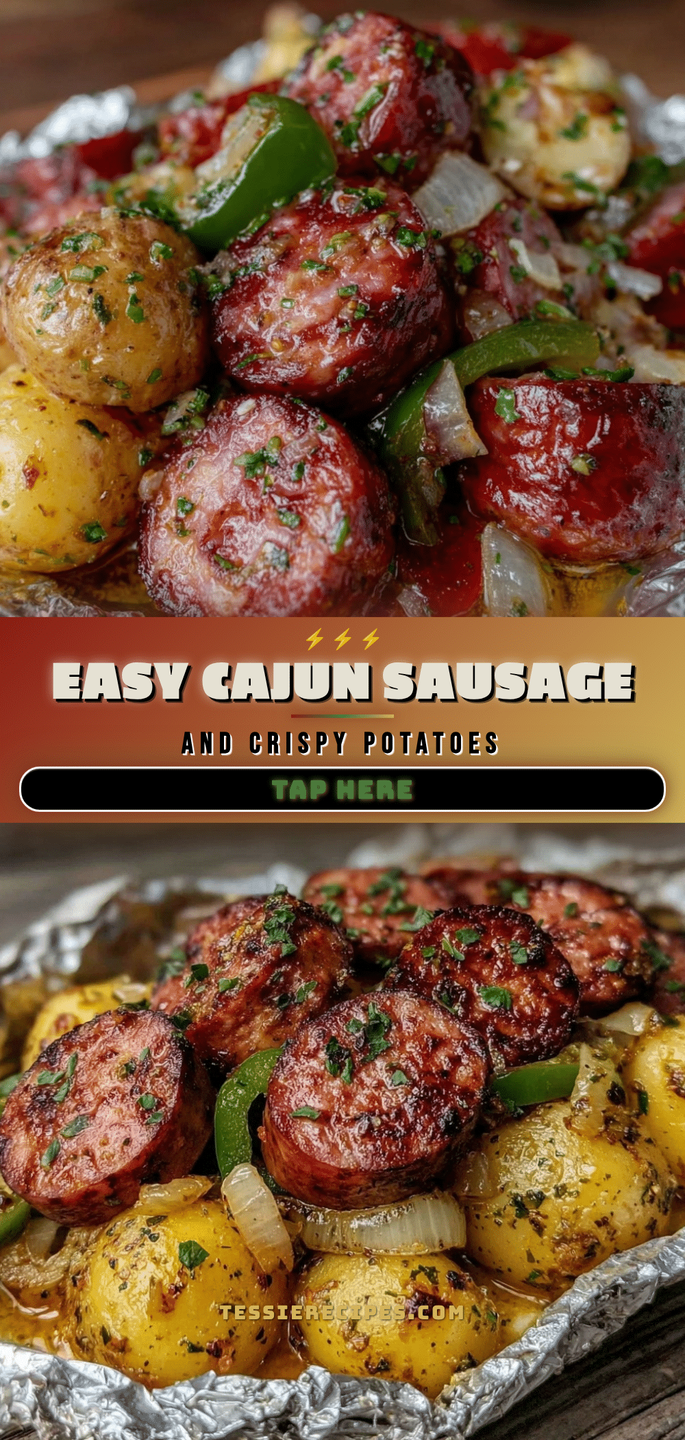 easy Cajun sausage and crispy potatoes recipe